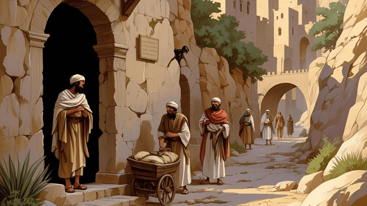 Imagem simbólica da Estrada entre Jerusalém e Jericó, onde ocorreu o ataque ao viajante na parábola.