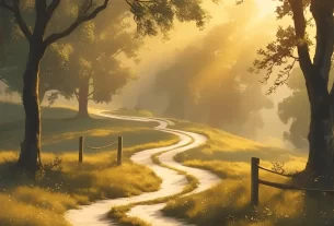 Uma imagem de um caminho. Simbolizando os caminhos que devemos seguir segundo a bíblia