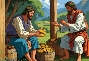 Imagem de duas pessoas com dinheiro. Simbolizando os talentos da Parábola dos Talentos