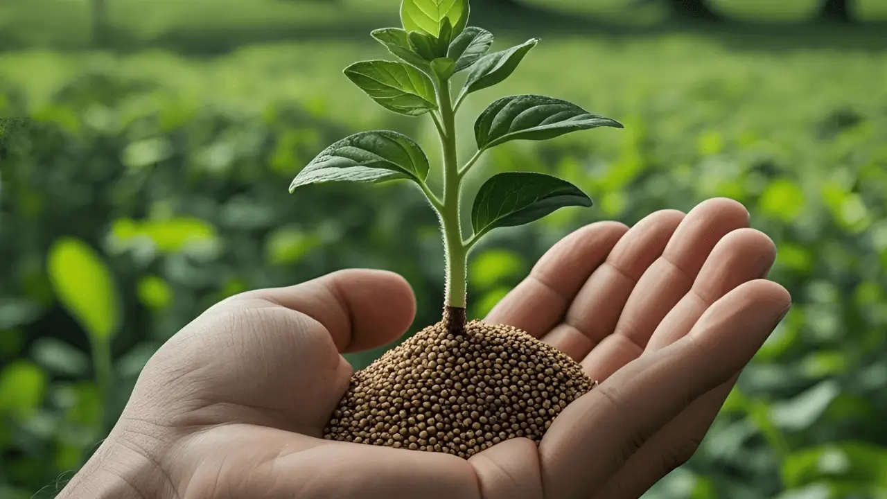 Imagem simbólica de um grão de mostarda. Refletindo a Parábola de Jesus