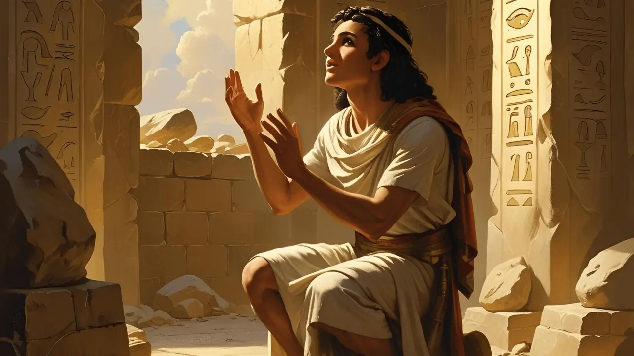 Imagem simbólica de José no Egito