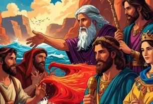 Imagem simbólica dos personagens bíblicos referindo o destino dos personagens bíblicos