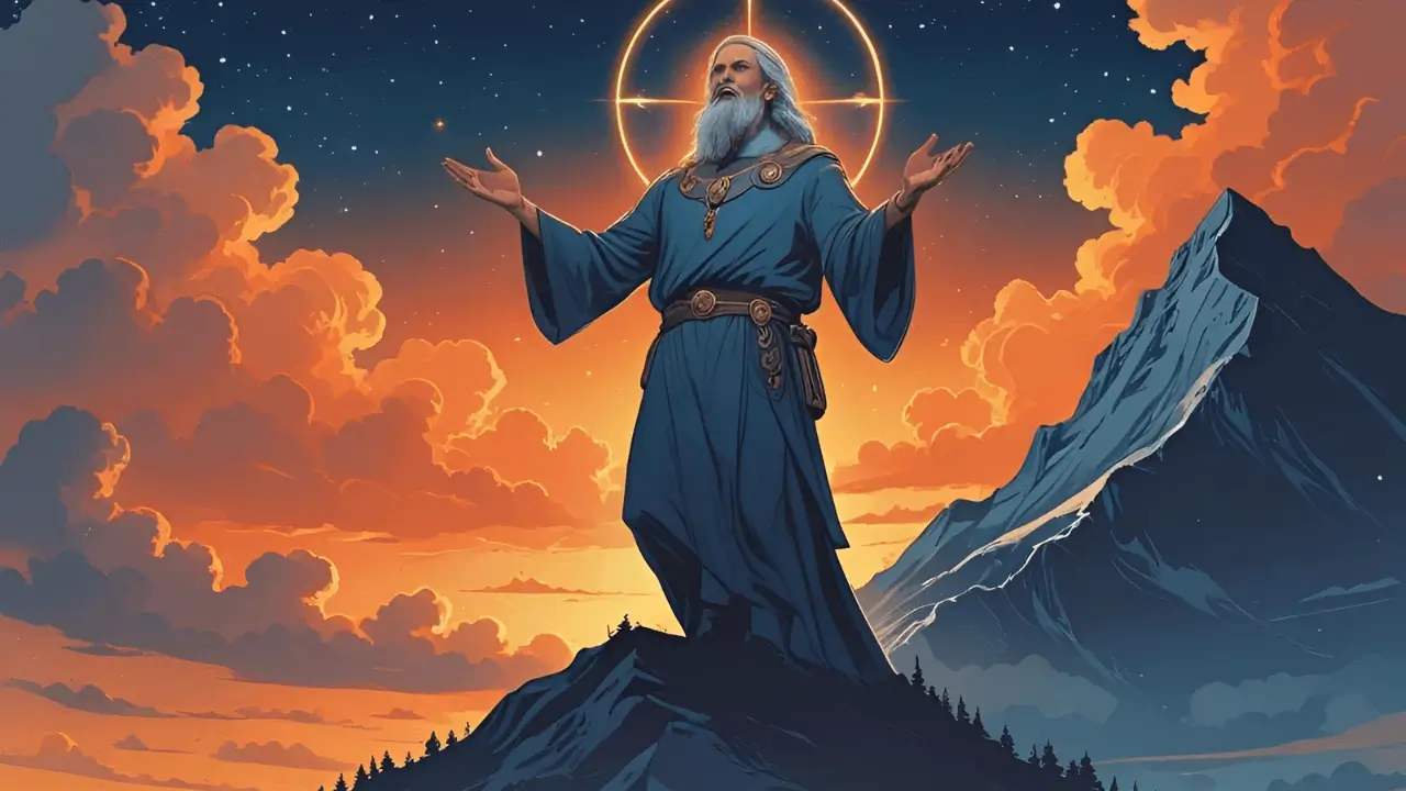 Imagem simbólica de Melquisedeque na Bíblia