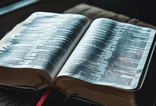 Bíblia aberta simbolizando a base da vida cristã fundamentada nos princípios de Deus