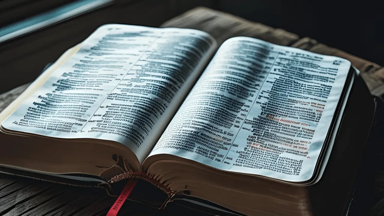 Bíblia aberta simbolizando a base da vida cristã fundamentada nos princípios de Deus