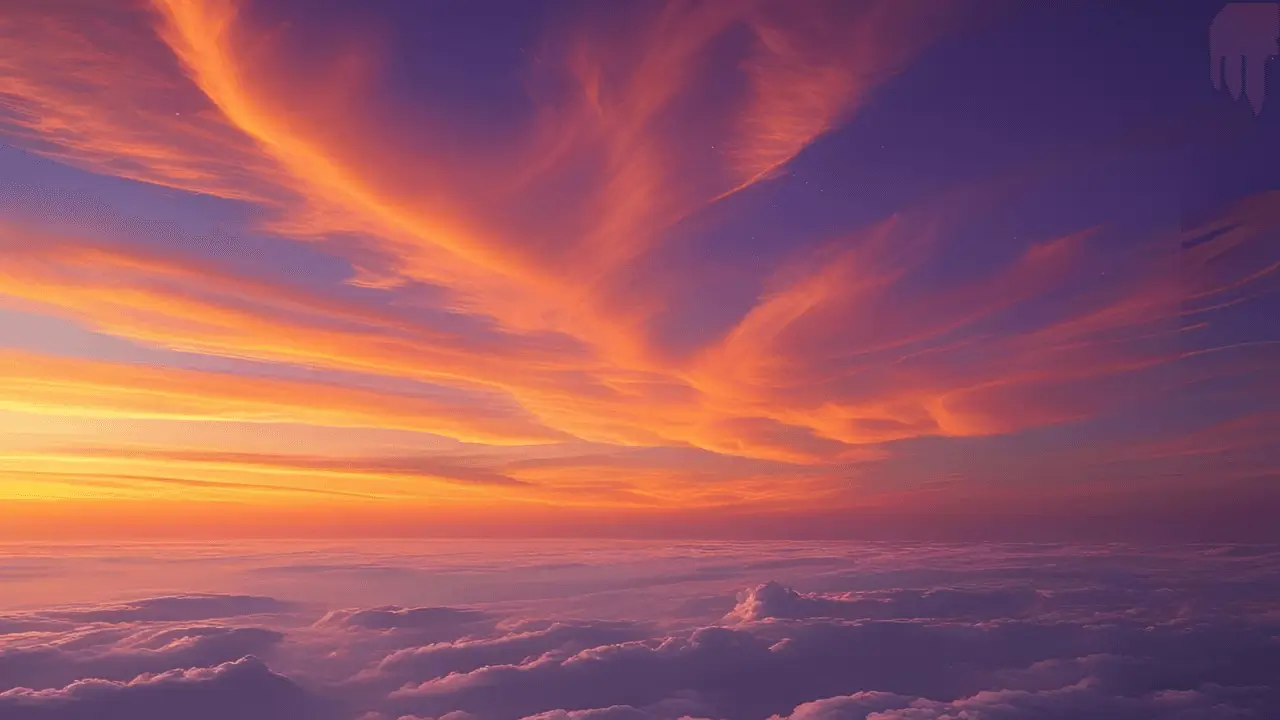 Imagem do devocional. Céu ao entardecer refletindo a luz de Cristo em um mundo escuro