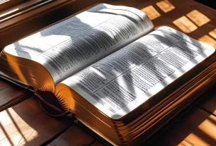 Bíblia aberta para iniciar um devocional com Deus