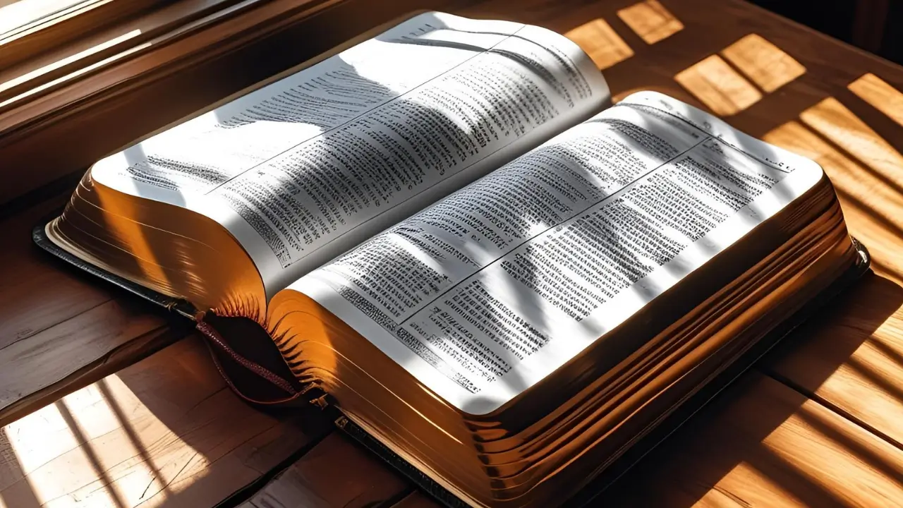 Bíblia aberta para iniciar um devocional com Deus