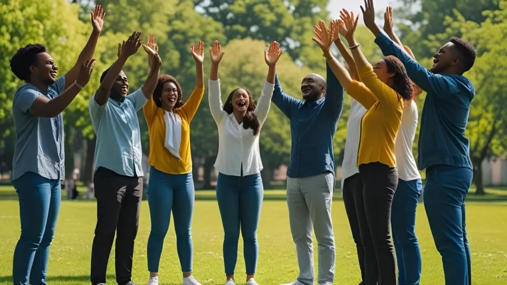 Pessoas encontrando alegria no Senhor. Devocional de hoje