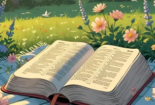 Bíblia aberta para começar um Devocional