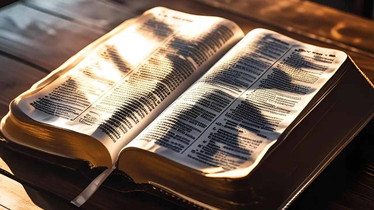 Imagem de uma bíblia aberta em lamentações. No versículo do nosso Devocional