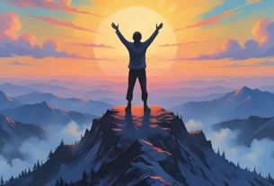 Imagem sugestiva de alguém em atitude de oração ou contemplação, transmitindo paz e alegria interio. Imagem do Devocional de hoje.