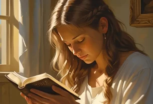 Pessoa lendo a Bíblia e orando em um momento devocional.