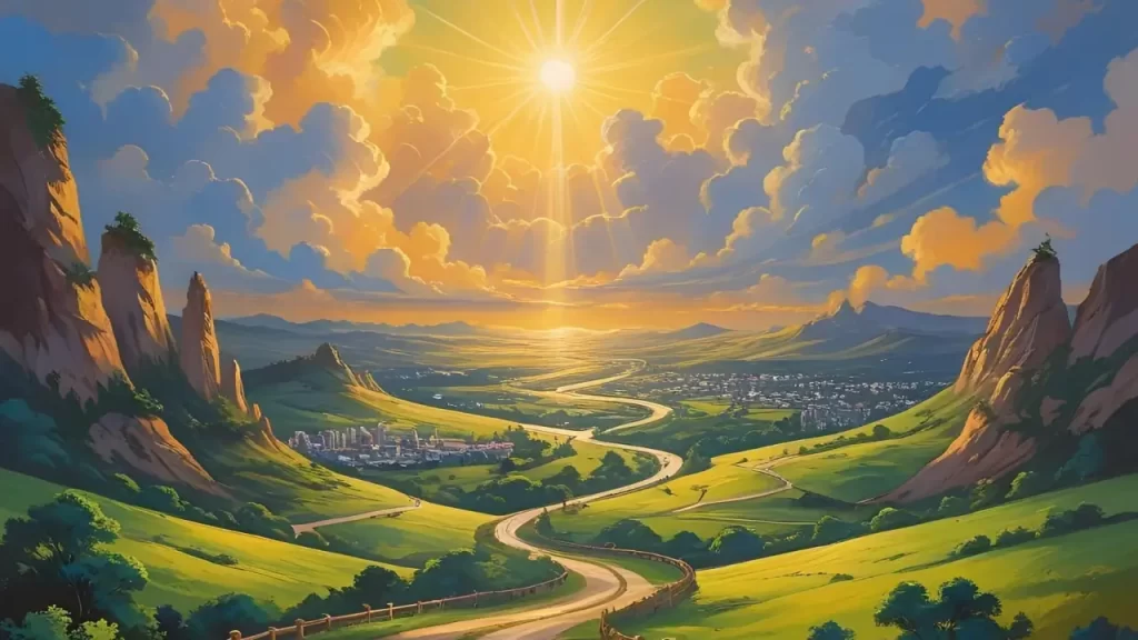 Caminho seguro representando a direção firme de Deus na vida do homem bom.