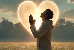 Pessoa orando com coração aberto, pronta para receber o novo de Deus. Imagem do Devocional de hoje.