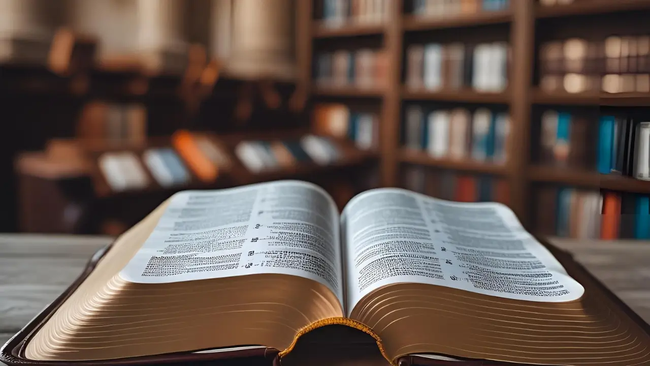 Bíblia aberta para o Devocional de Hoje.