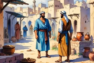 Ilustração da parábola com o credor e o servo.