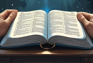 Bíblia aberta ou mãos segurando uma Bíblia. Imagem do Devocional de hoje.