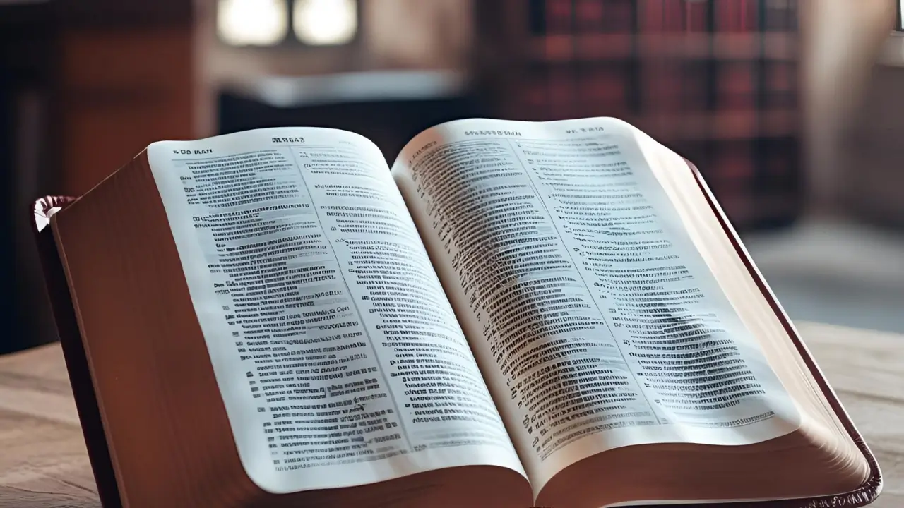 Bíblia aberta para começar um Devocional diário.