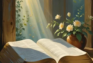 Bíblia sagrada aberta para iniciar um devocional.