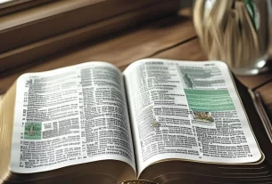 Bíblia sagrada aberta para iniciar um devocional.