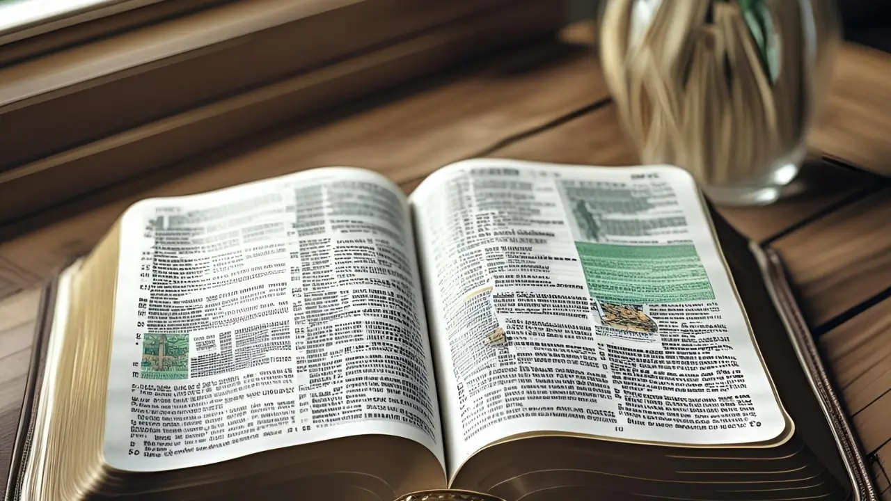 Bíblia sagrada aberta para iniciar um devocional.