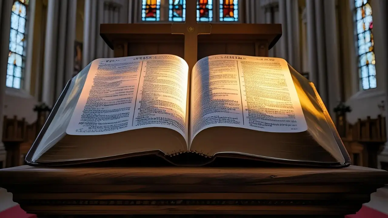 Bíblia aberta para iniciar um devocional.