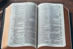 Bíblia aberta para iniciar um devocional.