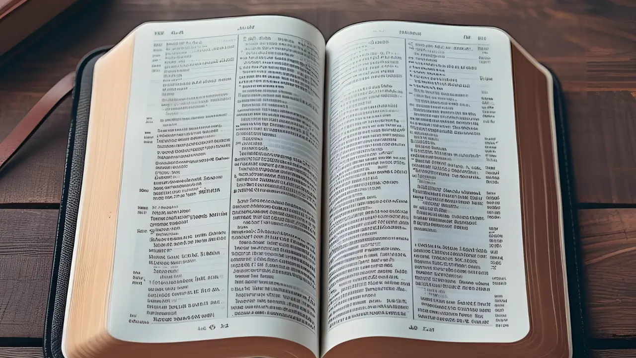 Bíblia aberta para iniciar um devocional.