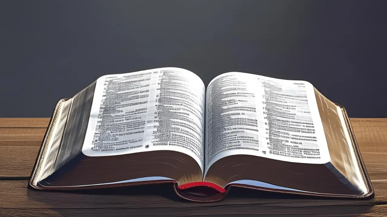 Bíblia aberta para iniciar um devocional.