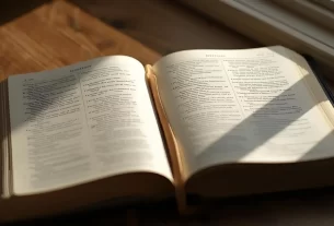 Bíblia aberta para iniciar um devocional.