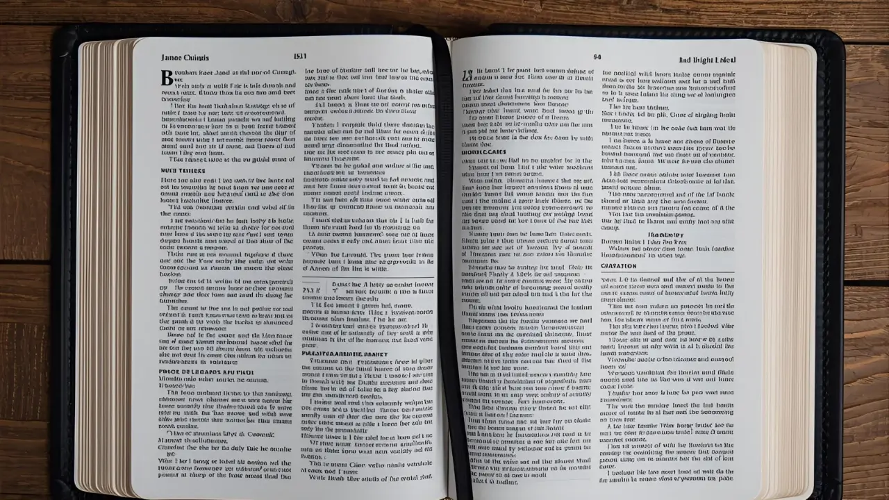 Bíblia aberta para iniciar um devocional.