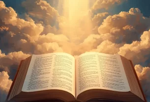 Bíblia aberta para iniciar um devocional.