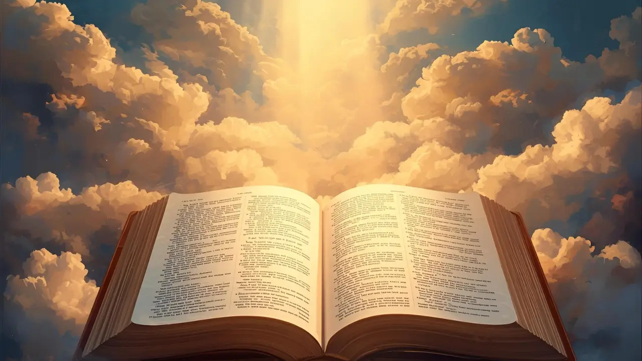 Bíblia aberta para iniciar um devocional.