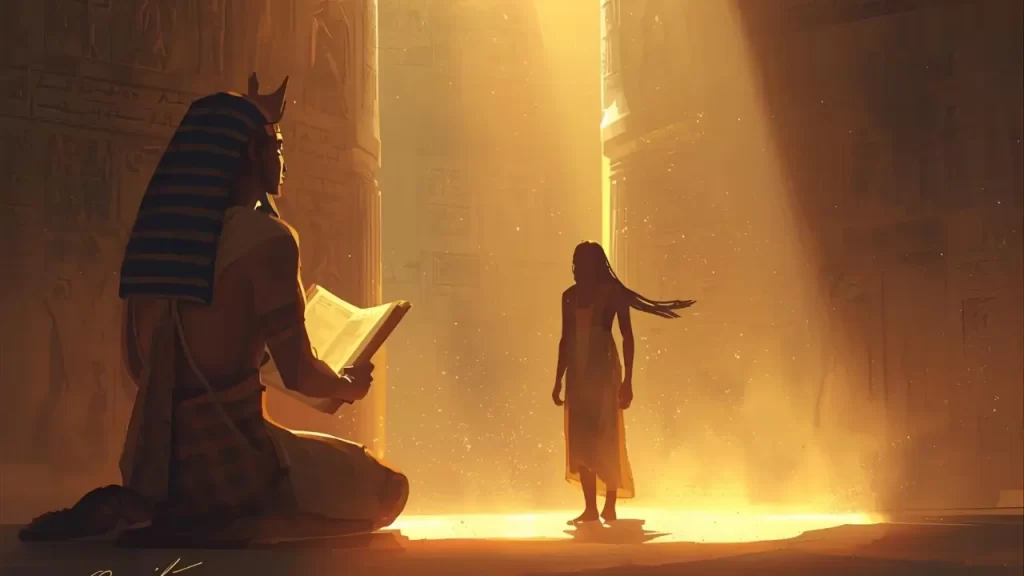 José interpretando sonhos no Egito.