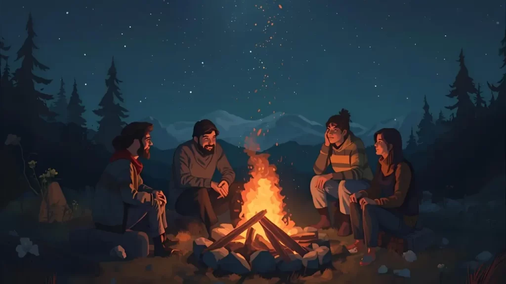 Grupo de pessoas compartilhando fé e experiências.