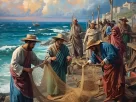 pescadores da época de Jesus. Pesca na Galileia nos tempos bíblicos, contexto da parábola da rede.