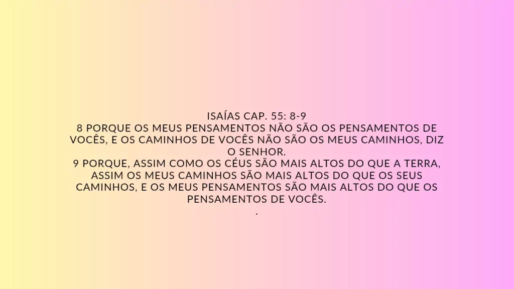 Versículo chave do Devocional de hoje.