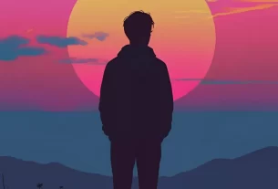 Pessoa contemplando o pôr do sol em silêncio, refletindo sobre a ação invisível de Deus – Devocional de Hoje: Deus Está Trabalhando em Silêncio.