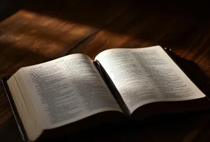 Bíblia aberta para iniciar um devocional.