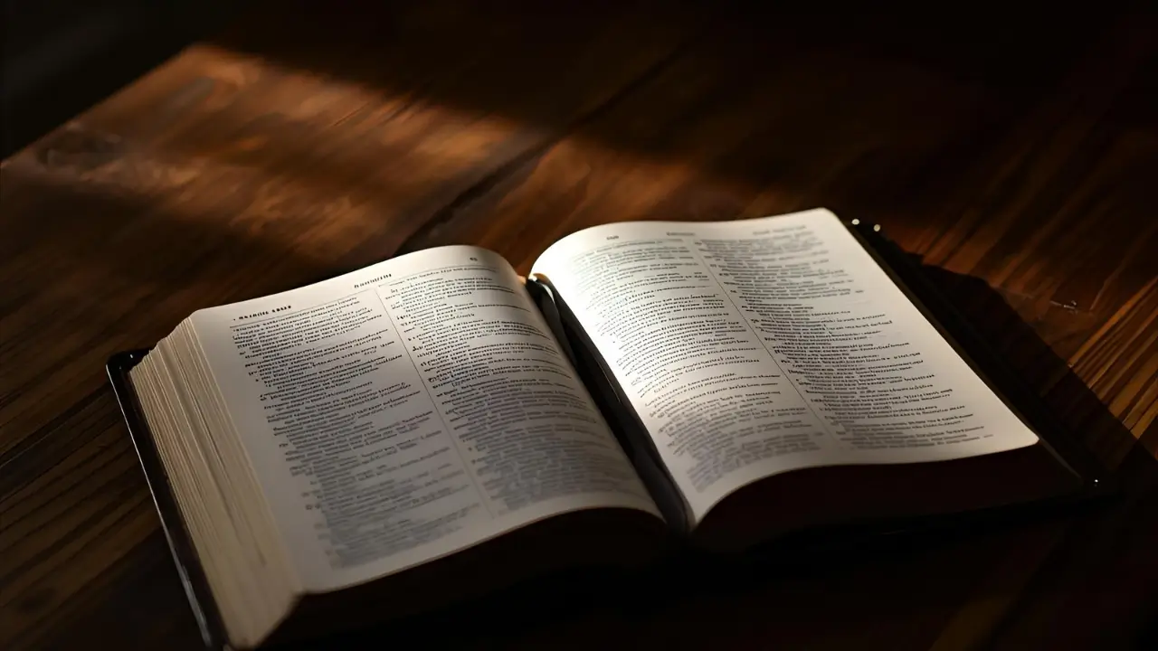 Bíblia aberta para iniciar um devocional.