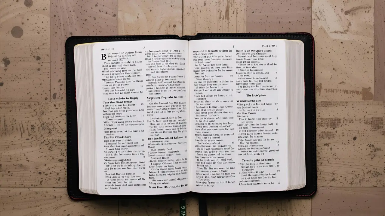 Bíblia aberta para iniciar um devocional.