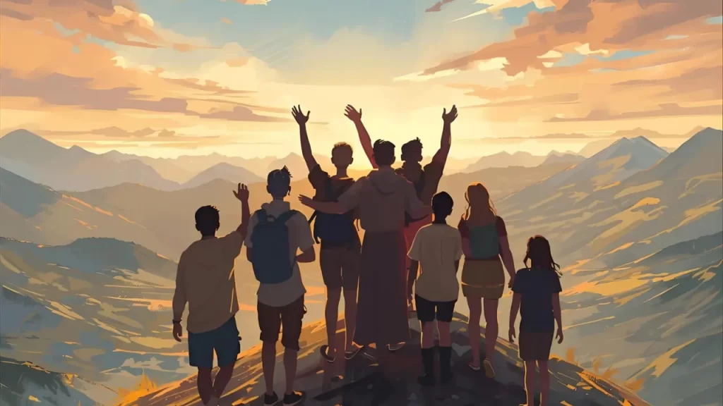 Comunidade de fé. Compartilhando experiências de fé com outros cristãos.