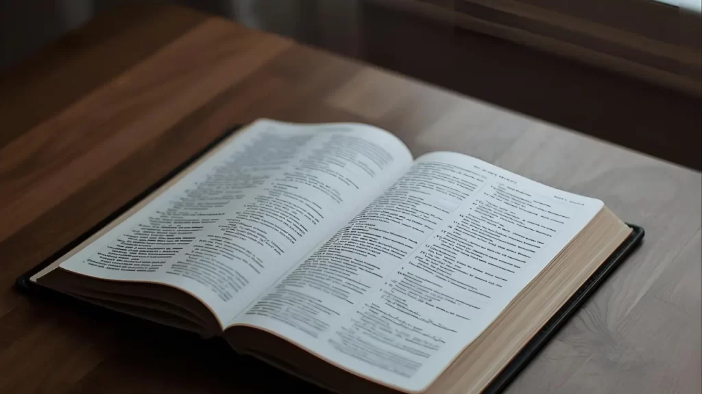 Bíblia aberta, representando a base bíblica da arte de agradecer.