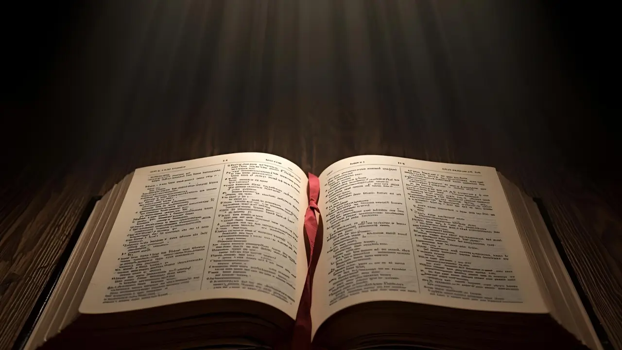 Bíblia aberta para iniciar um Devocional.