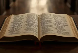 Bíblia aberta para começar um Devocional diário.