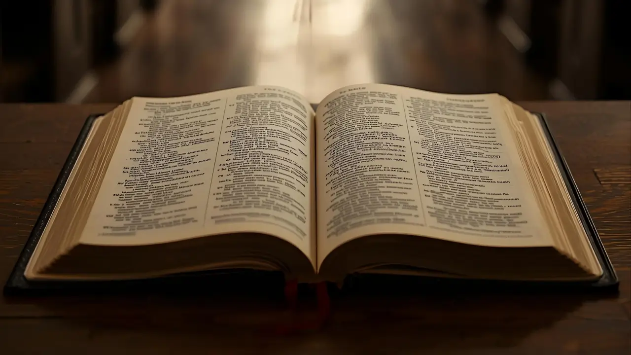 Bíblia aberta para começar um Devocional diário.