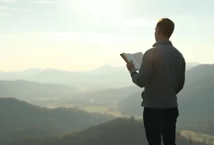 Cristão lendo a Bíblia para fortalecer a saúde emocional e encontrar paz interior.