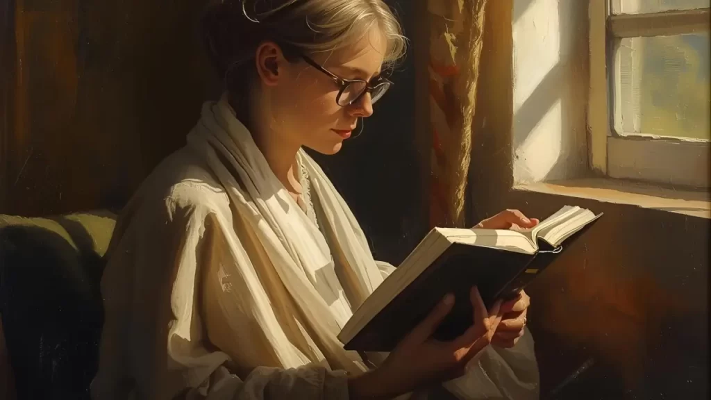 Uma pessoa lendo a Bíblia. Leitura da Bíblia trazendo consolo para corações feridos.