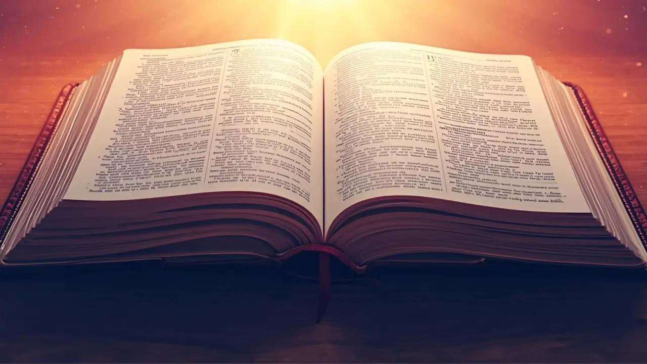 Bíblia aberta para iniciar um devocional.